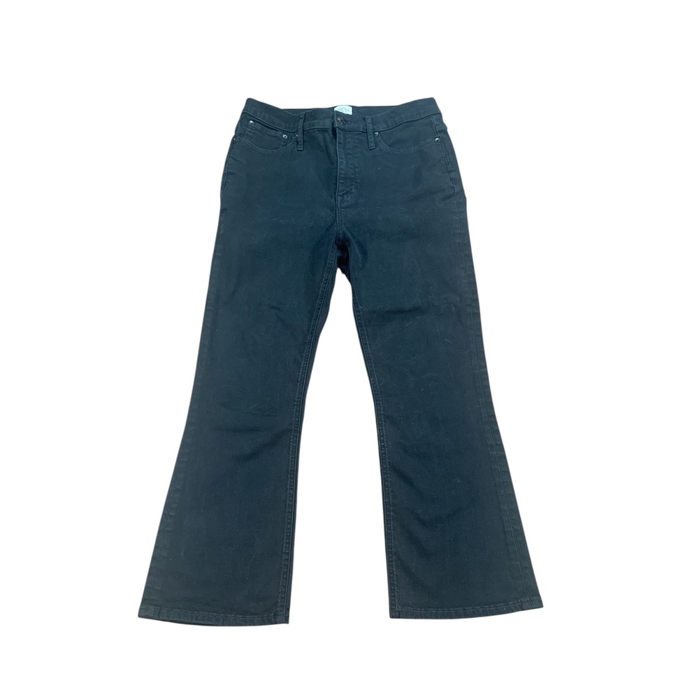 J. Crew Denim Women's Black Bootcut Crop Jeans Size 31